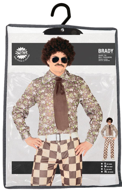 Disco 70S Kostuum Bruin Heren van Fiestas Guirca koop je bij Partywinkel