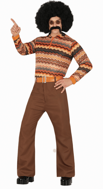 Disco 70S Kostuum Gekleurd Heren van Fiestas Guirca koop je bij Partywinkel