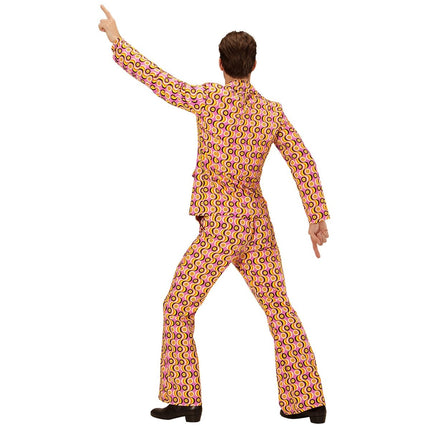 Disco 70S Kostuum Gekleurd Heren Retro van Widmann koop je bij Partywinkel