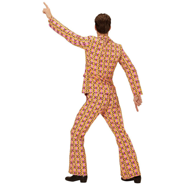 Disco 70S Kostuum Gekleurd Heren Retro van Widmann koop je bij Partywinkel