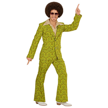 Disco 70S Kostuum Groen Heren van Widmann koop je bij Partywinkel