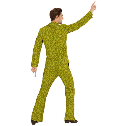 Disco 70S Kostuum Groen Heren van Widmann koop je bij Partywinkel