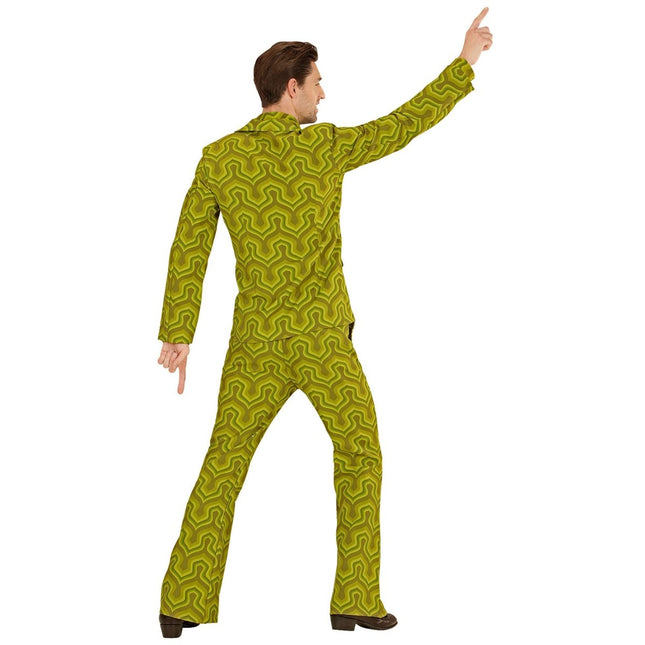 Disco 70S Kostuum Groen Heren van Widmann koop je bij Partywinkel
