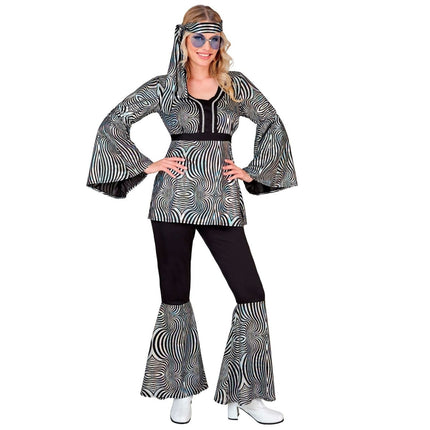 Disco 70S Kostuum Zilver Dames van Widmann koop je bij Partywinkel