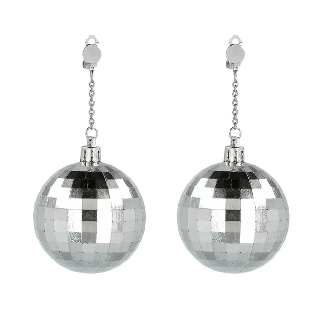 Disco 70S Oorbellen Zilver van Boland koop je bij Partywinkel