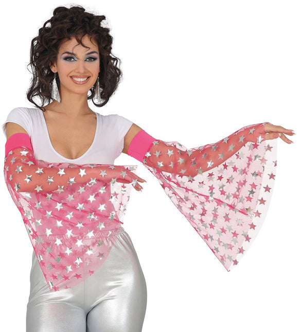 Disco 70S Vlindermouwen Sterren van Fiestas Guirca koop je bij Partywinkel