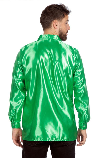 Disco Blouse Ruches Donkergroen van Wilbers & Wilbers koop je bij Partywinkel