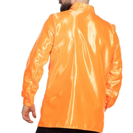 Disco Blouse Ruches Oranje van Wilbers & Wilbers koop je bij Partywinkel