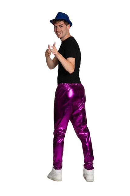 Disco Broek Paars van Partychimp koop je bij Partywinkel