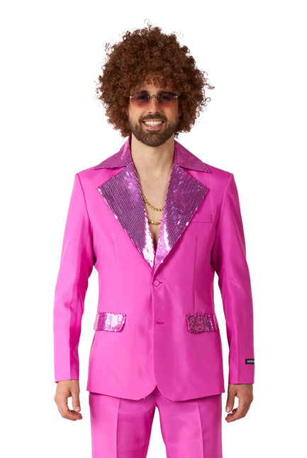Disco Kostuum Heren Roze 2-delig van OppoSuits koop je bij Partywinkel