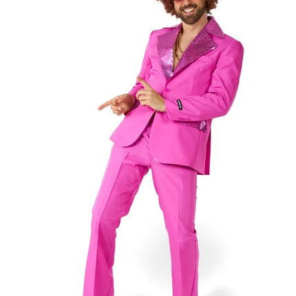 Disco Kostuum Heren Roze 2-delig van OppoSuits koop je bij Partywinkel