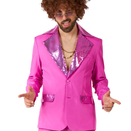 Disco Kostuum Heren Roze 2-delig van OppoSuits koop je bij Partywinkel