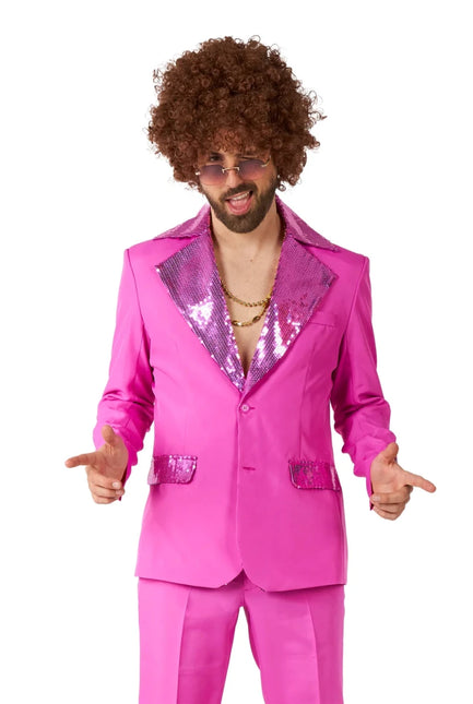 Disco Kostuum Heren Roze 2-delig van OppoSuits koop je bij Partywinkel