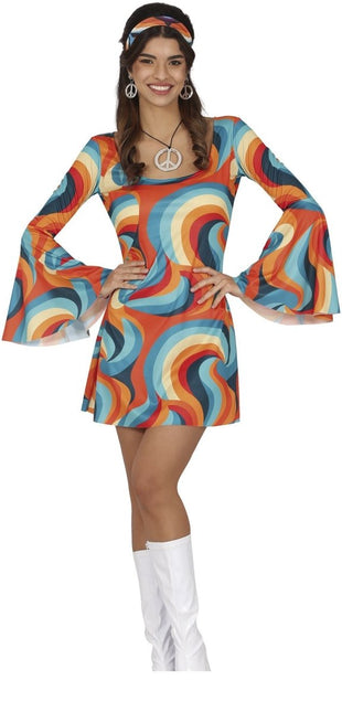 Disco Pak Blauw Oranje Dames van Fiestas Guirca koop je bij Partywinkel