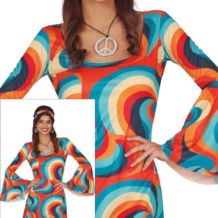 Disco Pak Blauw Oranje Dames van Fiestas Guirca koop je bij Partywinkel