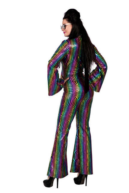 Disco Pak Gekleurd Dames Holografisch van Wilbers & Wilbers koop je bij Partywinkel