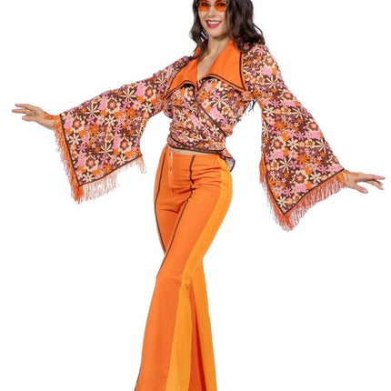 Disco Pak Oranje Dames 2 delig van Wilbers & Wilbers koop je bij Partywinkel