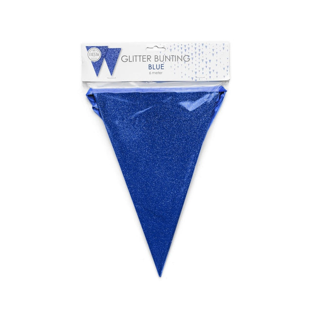 Donker Blauw Slingers Glitter 6m van WeFiesta koop je bij Partywinkel