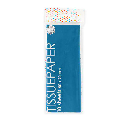 Donkerblauw Crepe Papier 50x70cm 10 vellen van WeFiesta koop je bij Partywinkel