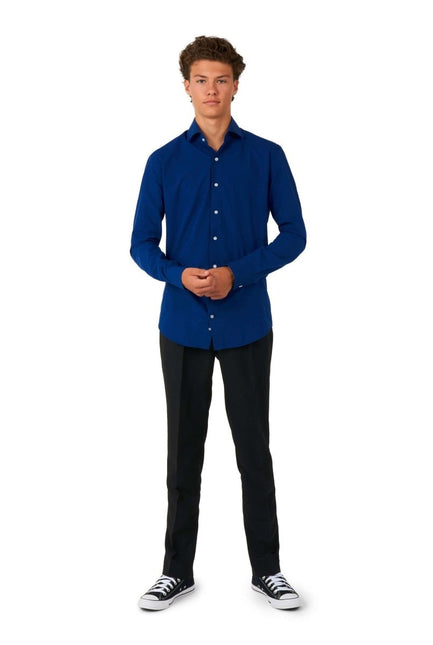 Donkerblauw Overhemd Jongen Tiener OppoSuits van OppoSuits koop je bij Partywinkel