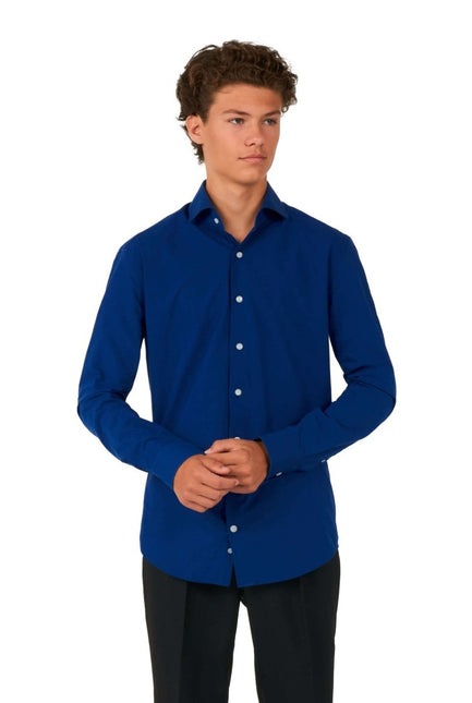 Donkerblauw Overhemd Jongen Tiener OppoSuits van OppoSuits koop je bij Partywinkel
