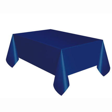 Donkerblauw Tafelkleed 2,74m van Unique koop je bij Partywinkel