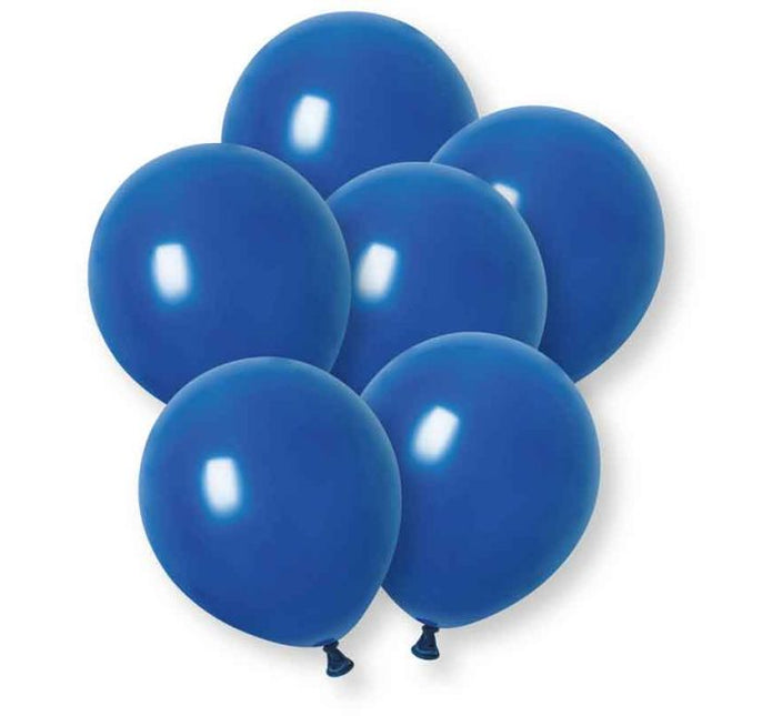Donkerblauwe Ballonnen Latex 30cm 10st van Unique koop je bij Partywinkel