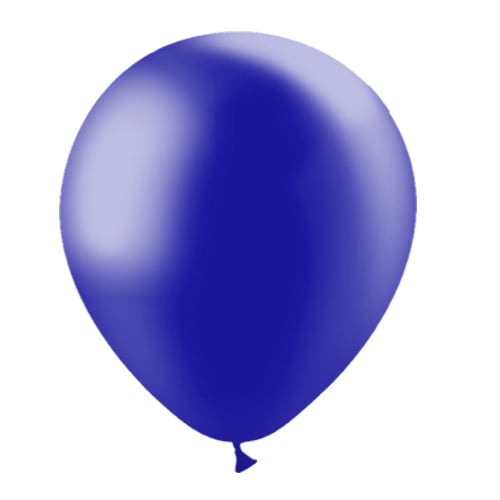 Donkerblauwe Ballonnen Metallic 30cm 50st van Balloonia koop je bij Partywinkel