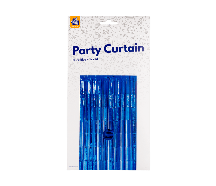 Donkerblauwe Deurgordijn 2m van Paper Dreams koop je bij Partywinkel
