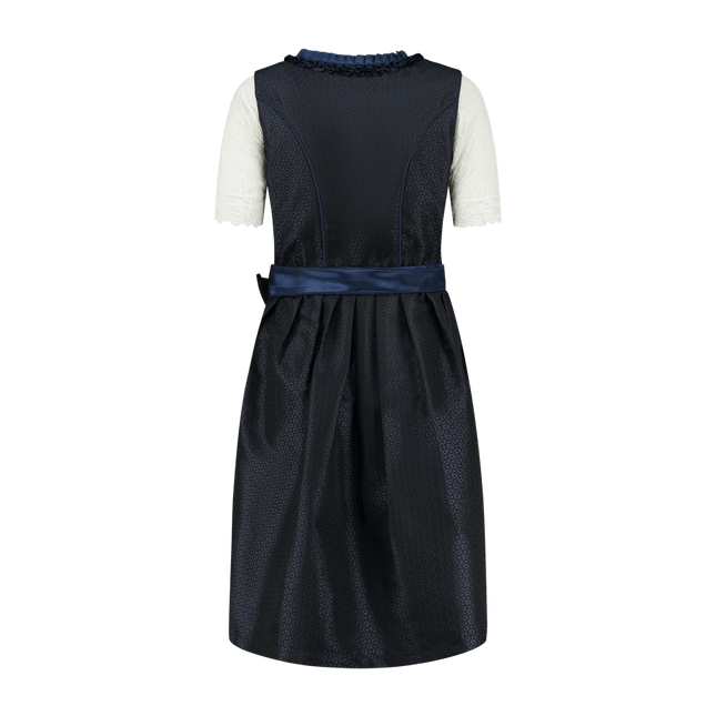 Donkerblauwe Dirndl Jurk Oktoberfest Dames 2 Delig van Haus Huberts koop je bij Partywinkel