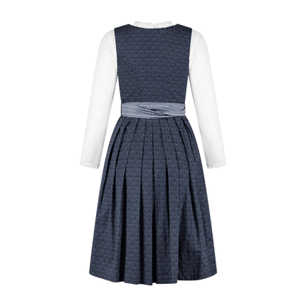 Donkerblauwe Dirndl Jurk Oktoberfest Dames Met Insteekzak 2 delig van Haus Huberts koop je bij Partywinkel