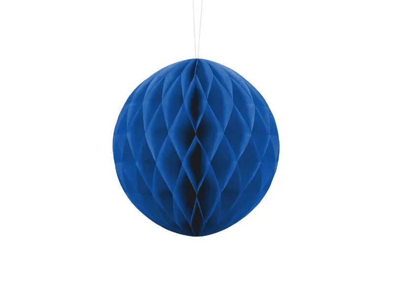 Donkerblauwe Honeycomb 20cm van Partydeco koop je bij Partywinkel