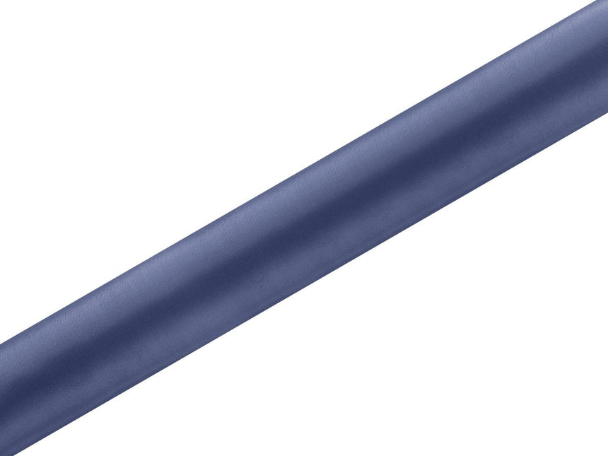 Donkerblauwe Tafelloper 36cm 9m van Partydeco koop je bij Partywinkel