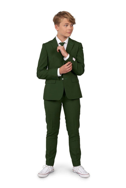 Donkergroen Pak Jongen Tiener OppoSuits van OppoSuits koop je bij Partywinkel