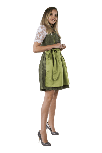 Donkergroene Dirndl Jurk Oktoberfest Dames 2 Delig van Haus Huberts koop je bij Partywinkel