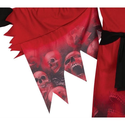 Doodshoofd Halloween Kostuum Kind Rood van Fiestas Guirca koop je bij Partywinkel