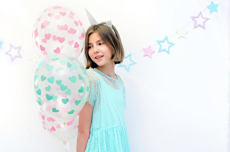 Doorzichtige Ballonnen Lichtroze Hartjes van Partydeco koop je bij Partywinkel