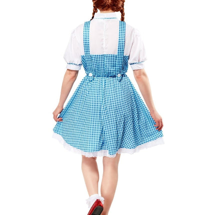 Dorothy Kostuum Dames Blauw Wit van Rubies koop je bij Partywinkel