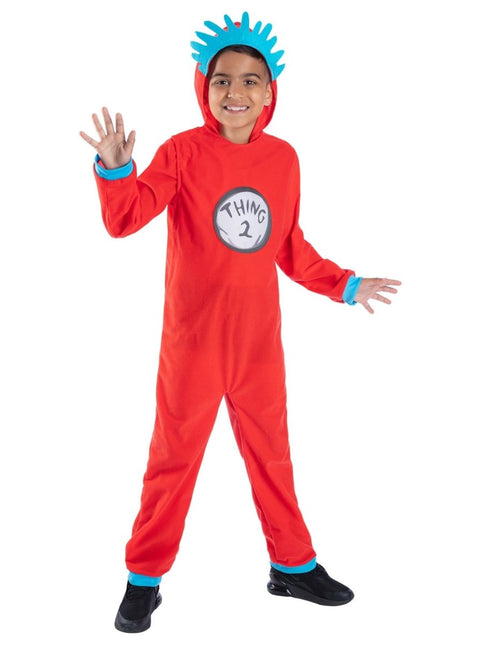 Dr Seuss Cat in the Hat, Thing 1 & 2 Kostuum Uni kids van Smiffys koop je bij Partywinkel