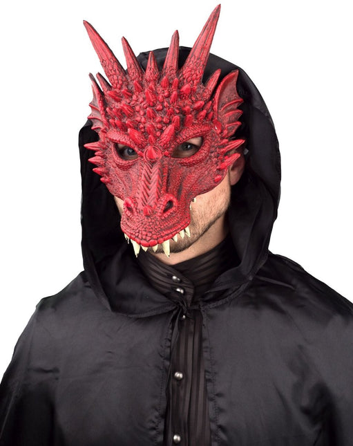 Draak Masker Rood van Orlob koop je bij Partywinkel