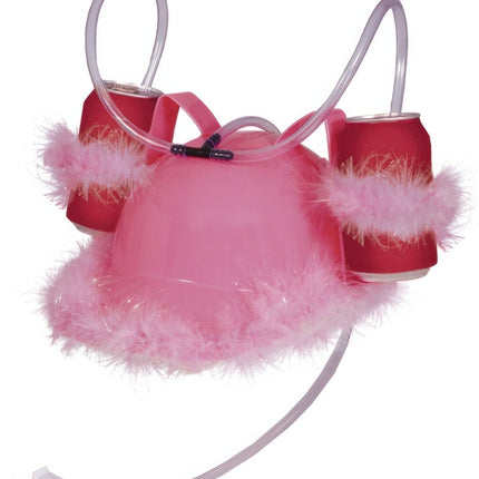 Drankhelm Roze Veren van Fiestas Guirca koop je bij Partywinkel