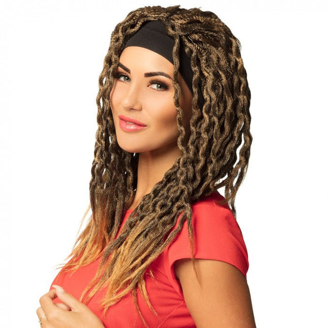 Dreadlocks Pruik met Haarband van Boland koop je bij Partywinkel