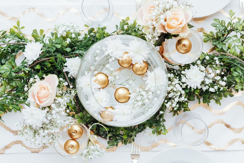 Drijfkaarsen Goud 4cm 50st van Partydeco koop je bij Partywinkel