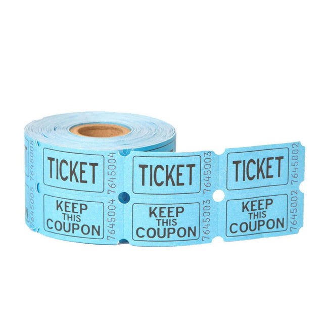 Dubbele Tickets Rol 5,1cm 500st van Unique koop je bij Partywinkel