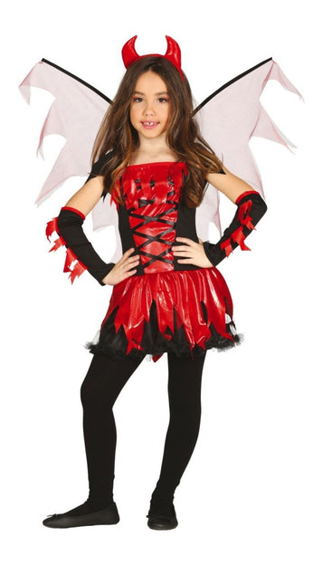 Duivel Halloween Kostuum Meisje Rode van Fiestas Guirca koop je bij Partywinkel