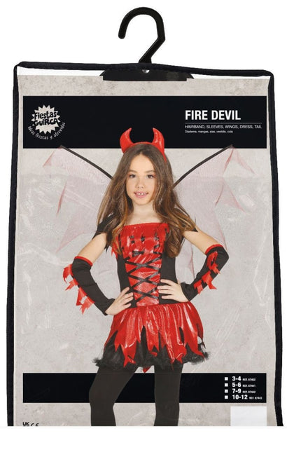 Duivel Halloween Kostuum Meisje Rode van Fiestas Guirca koop je bij Partywinkel
