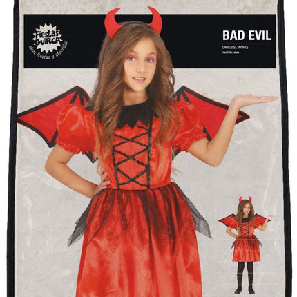 Duivel Halloween Kostuum Meisje Rood van Fiestas Guirca koop je bij Partywinkel