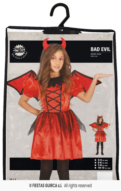 Duivel Halloween Kostuum Meisje Rood van Fiestas Guirca koop je bij Partywinkel