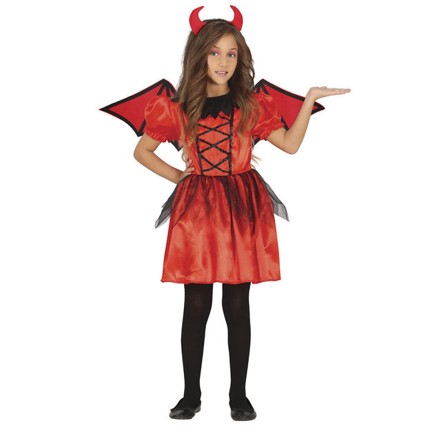 Duivel Halloween Kostuum Meisje Rood van Fiestas Guirca koop je bij Partywinkel