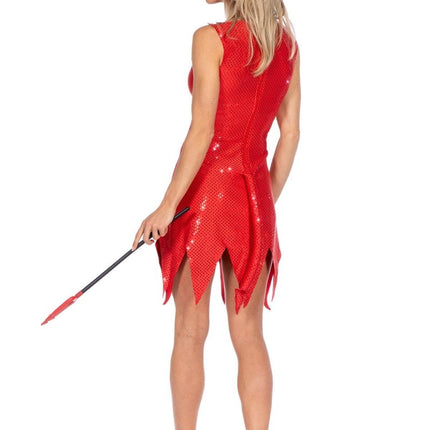 Duivel Kostuum Dames Sparkle 2 delig van Wilbers & Wilbers koop je bij Partywinkel